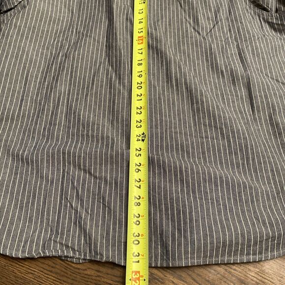 Duluth Trading Co. Men’s Shirt Size Large Front Button Coolmax Vertical Stripes - Picture 12 of 12